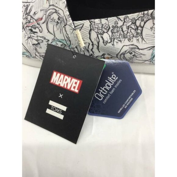 TOMS Marvel Concept Art Shoes Size 10.5 New - Picture 2 of 7